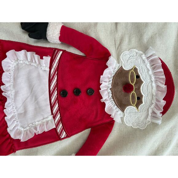 Isaac Mizrahi Christmas Throw Pillow Sham Santa and Mrs Claus 28” X 16” - Picture 4 of 4